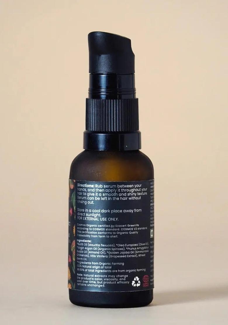 ISHALIFE Extra Nourishment & Protection Organic Hair Serum With Buriti Oil & Almond Oil (All Hair Types)