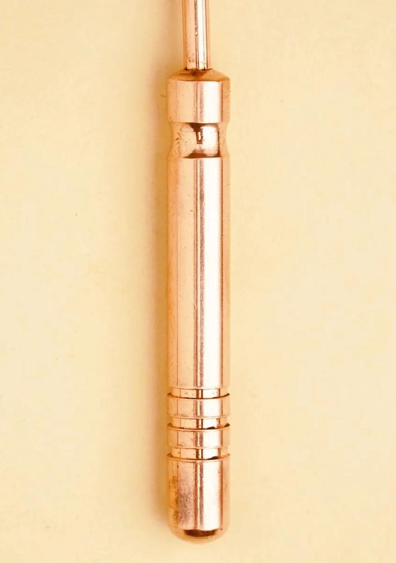 ISHALIFE Copper Tongue Cleaner. Tongue scraper for oral hygiene. Festive gift.