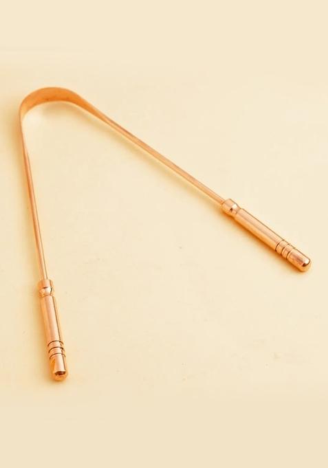 ISHALIFE Copper Tongue Cleaner. Tongue scraper for oral hygiene. Festive gift.