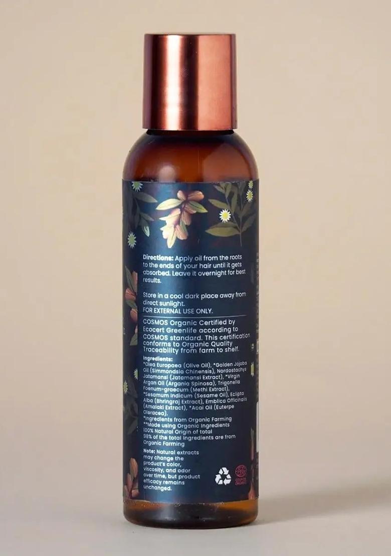 ISHALIFE Deep Nourishment Organic Hair Oil With Argan Oil & Bhringraj (All Hair Types)