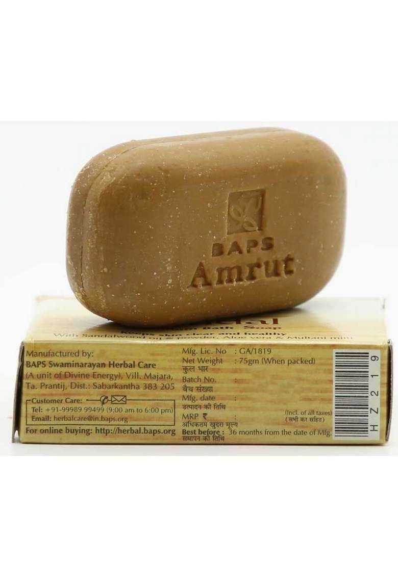 BAPS AMRUT Sandal Soap-75 g - Indya
