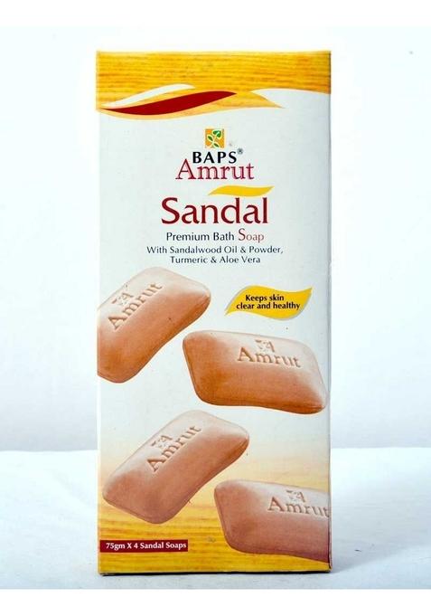 BAPS AMRUT Sandal Soap-75 g * 4nos