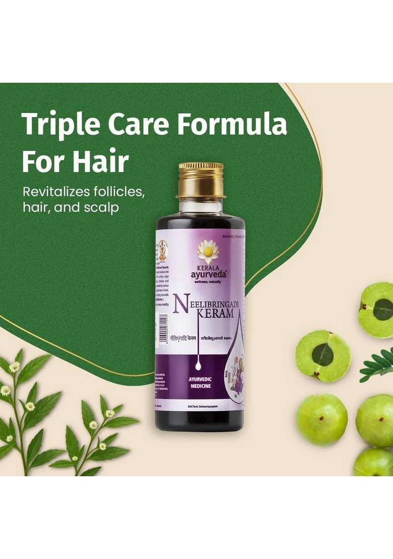 Keralaayurveda Neelibringadi Keram (Oil-200 Ml) - Indya