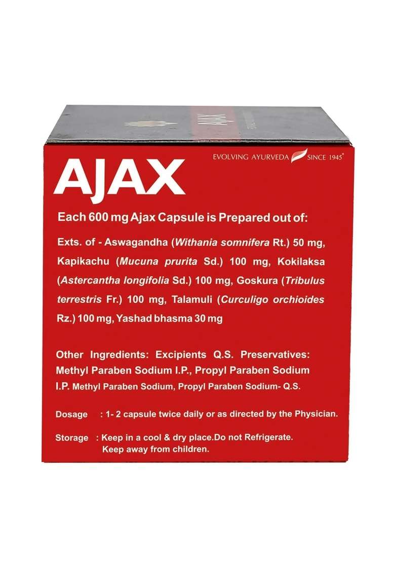 Keralaayurveda Ajax Capsule (50 Nos) - Indya