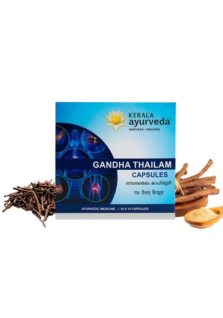 Keralaayurveda Gandha Thailam Capsules (100 Nos) - Indya