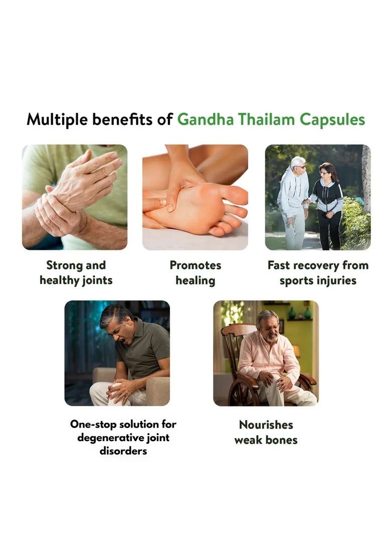 Keralaayurveda Gandha Thailam Capsules (100 Nos) - Indya