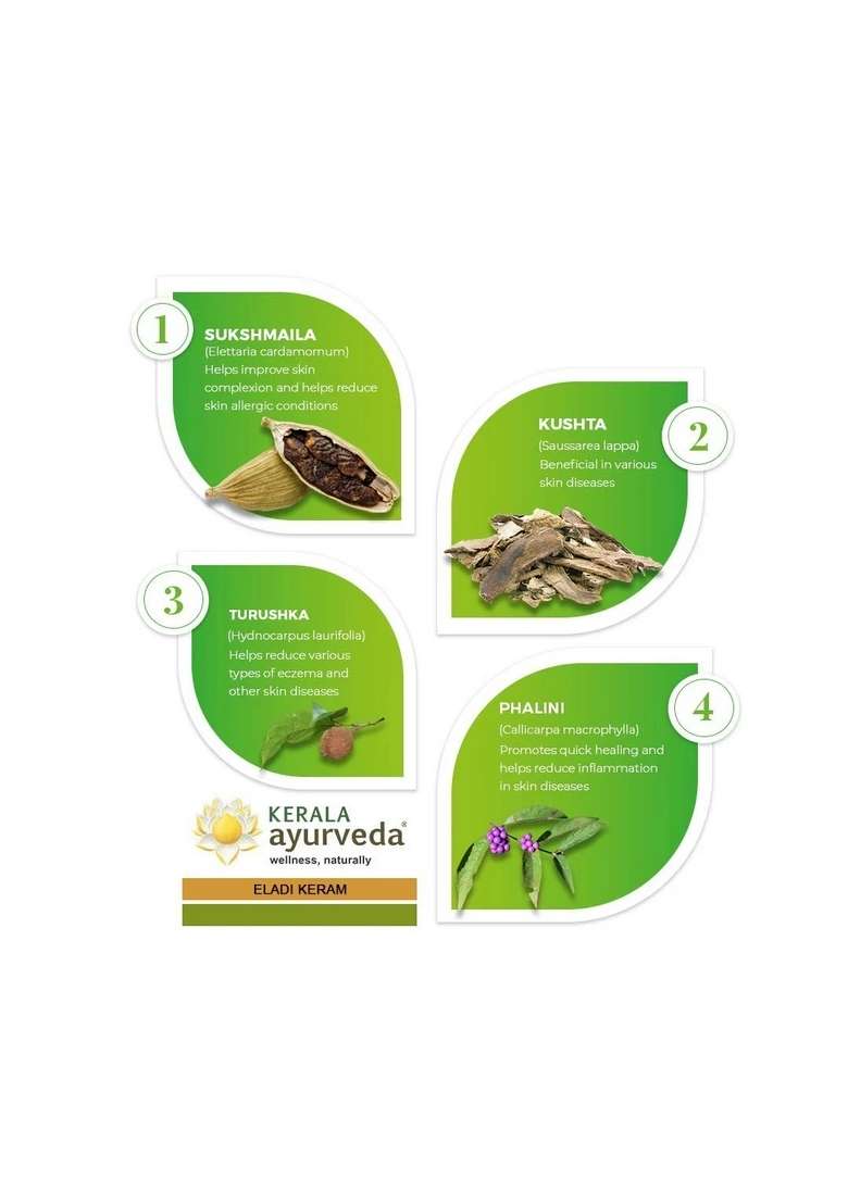 Keralaayurveda Eladi Keram (Oil-200 Ml) - Indya
