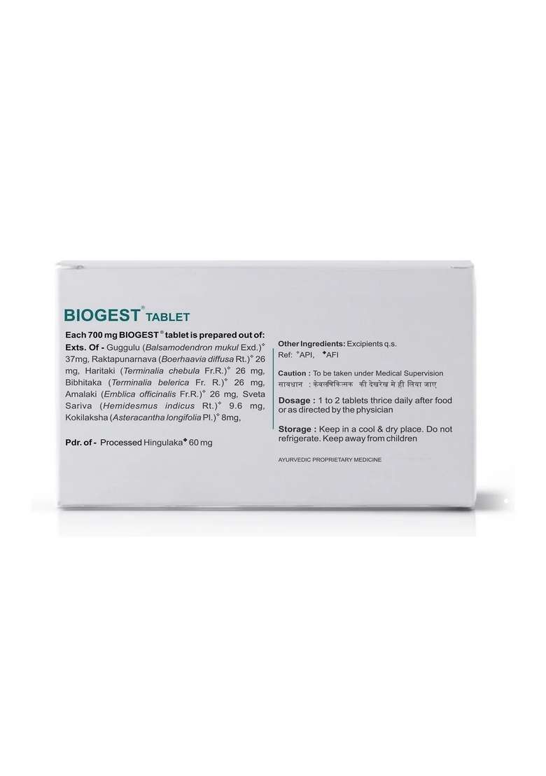 Keralaayurveda Biogest Tablet (100 Nos) - Indya