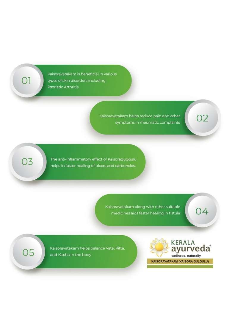 Keralaayurveda Kaisoravatakam (Pills-50 Nos) - Indya
