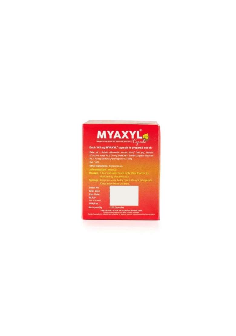 Keralaayurveda Myaxyl Capsules (100 Nos) - Indya