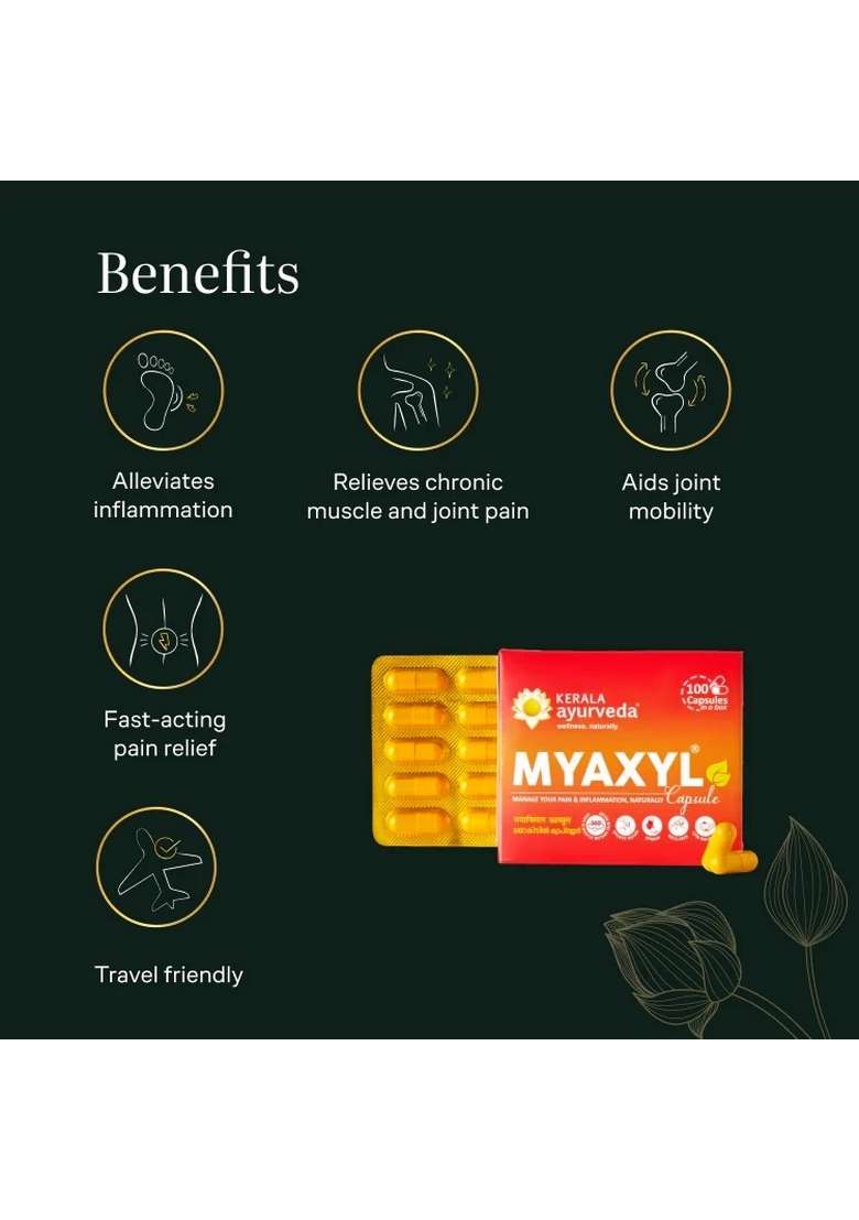 Keralaayurveda Myaxyl Capsules (100 Nos) - Indya