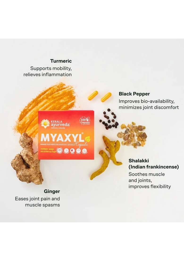 Keralaayurveda Myaxyl Capsules (100 Nos) - Indya