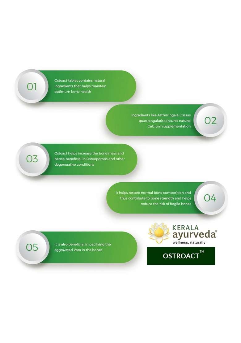Keralaayurveda Ostoact Tablet (100 Nos) - Indya