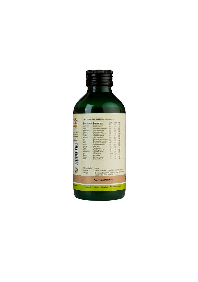 Keralaayurveda Sukumaram Kwath (200 Ml) - Indya