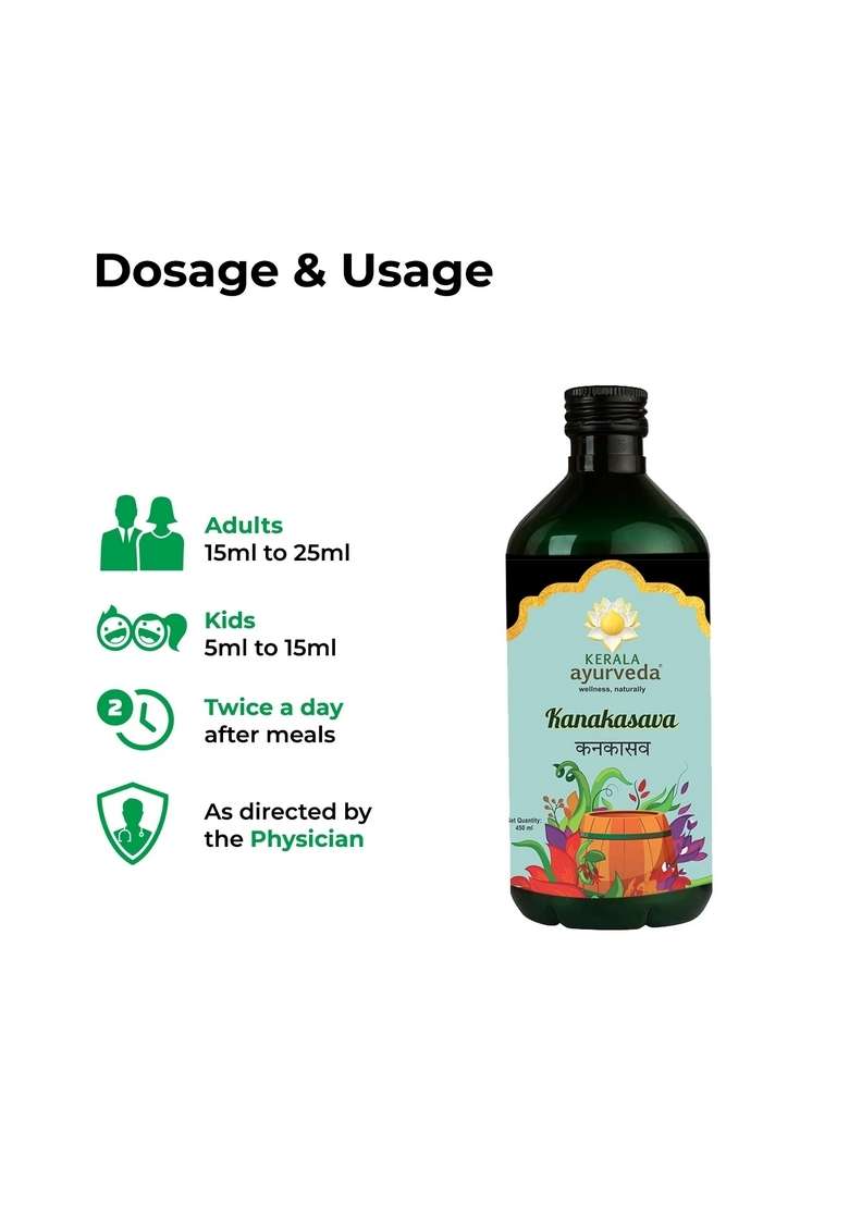 Keralaayurveda Kanakasava (450 Ml) - Indya