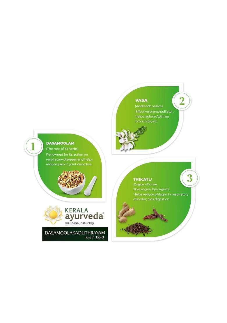 Keralaayurveda Dasamoolakaduthrayam Kwath Tablet (100 Nos) - Indya