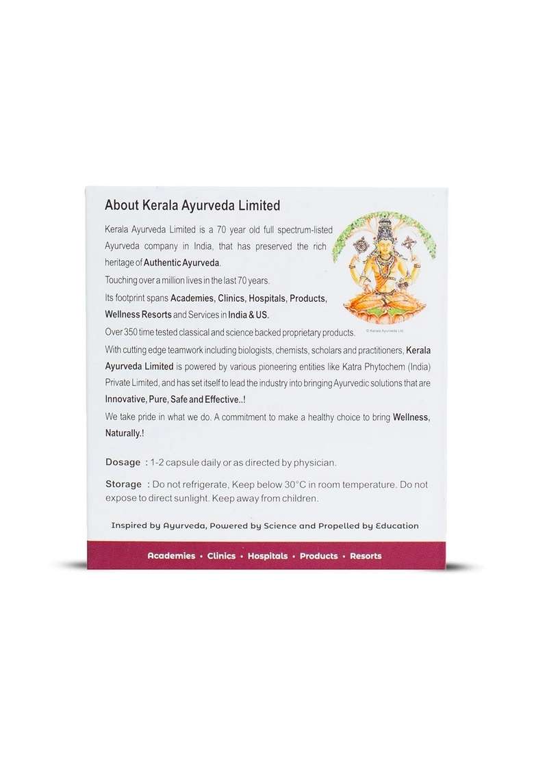 Keralaayurveda Lumbagest Capsule (100 Nos) - Indya