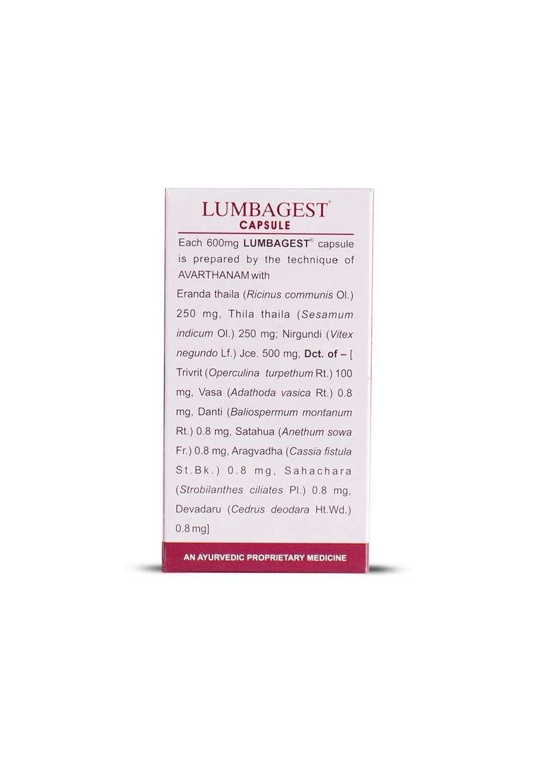 Keralaayurveda Lumbagest Capsule (100 Nos) - Indya