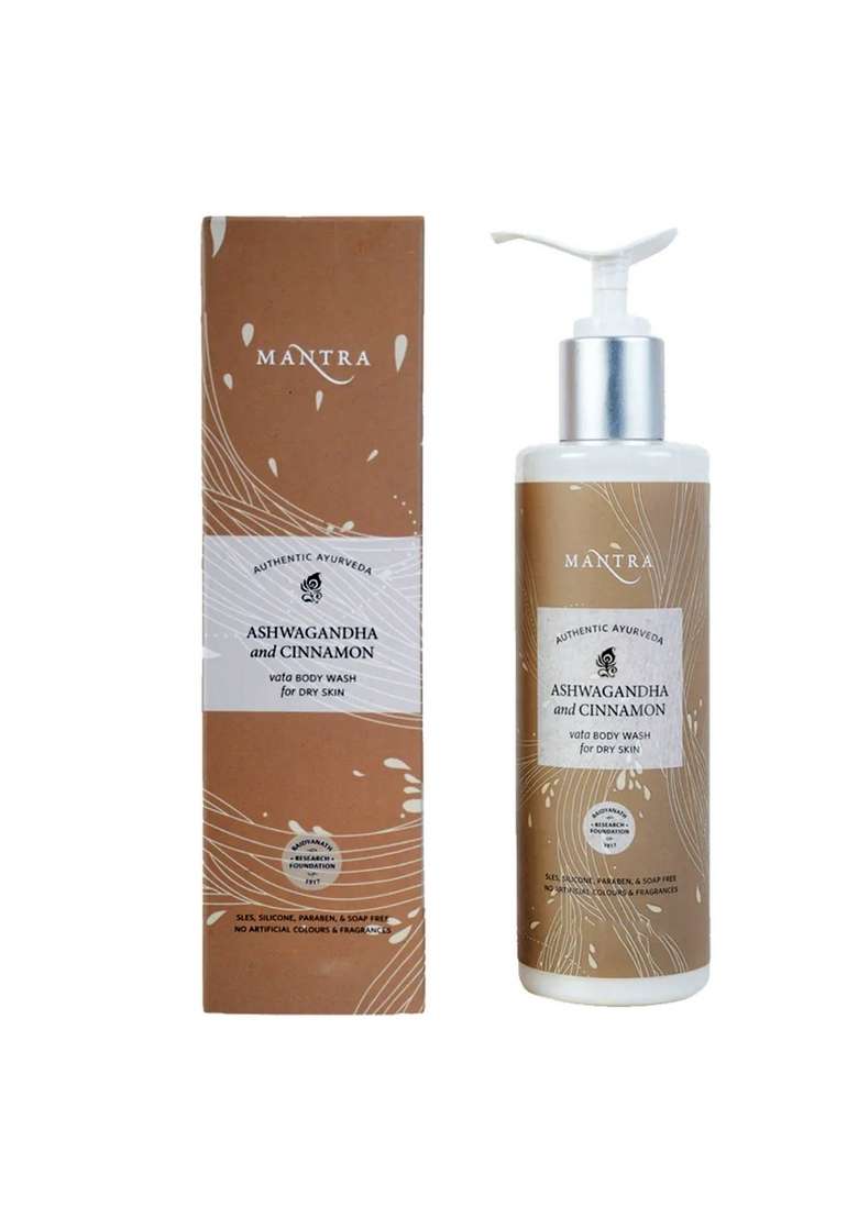 Baidyanath Mantra Ashwagandha And Cinnamon Vata Body Wash For Dry Skin - Indya
