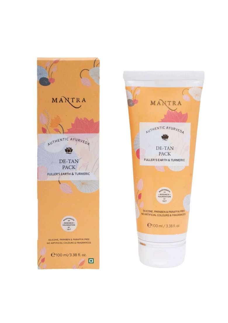 Baidyanath Mantra De Tan Pack Fuller Earth And Turmeric - Indya