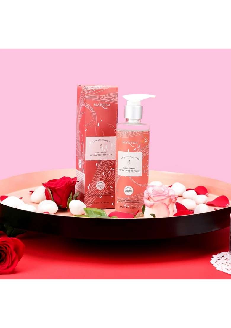 Baidyanath Mantra Indian Rose Hydrating Body Wash - Indya