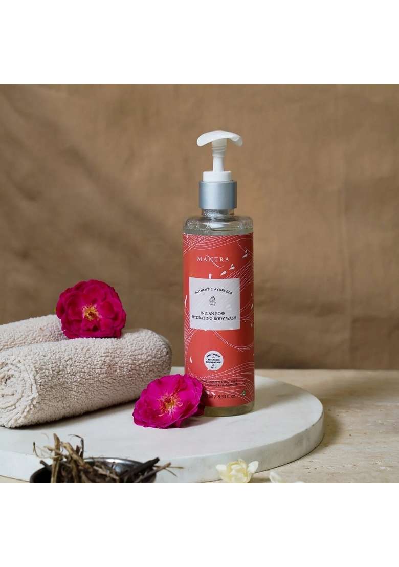 Baidyanath Mantra Indian Rose Hydrating Body Wash - Indya