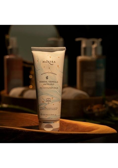 Baidyanath Mantra Jasmine Triphala And Pearls Deep Cleansing Body Scrub