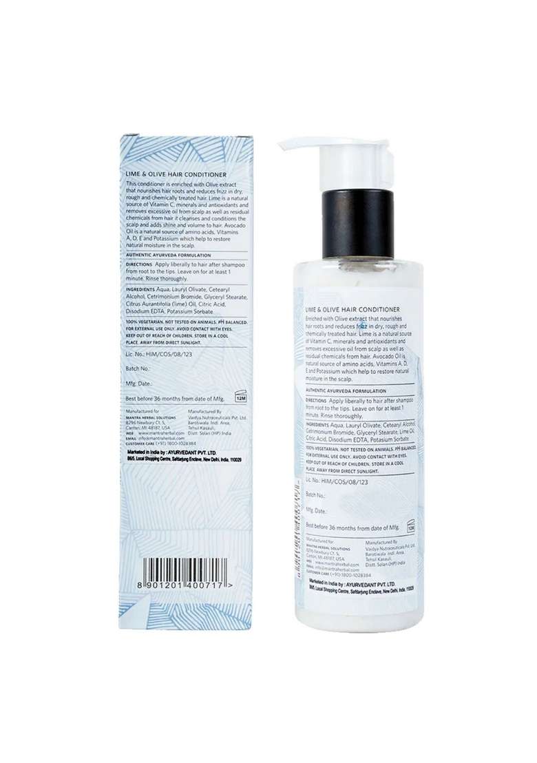 Baidyanath Mantra Lime And Olive Hair Conditioner For Dry And Damaged Hair For Men - Indya