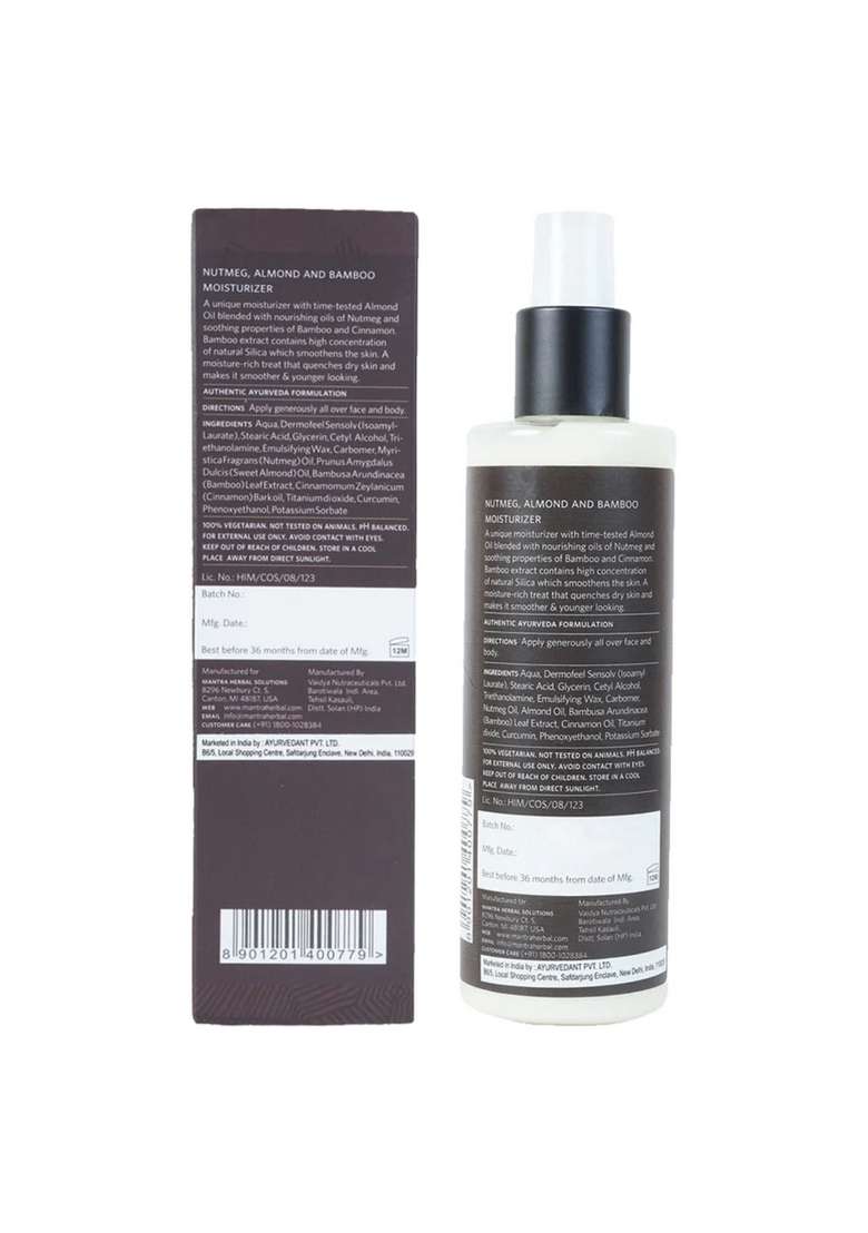 Baidyanath Mantra Nutmeg Almond And Bamboo Moisturizer For Men - Indya