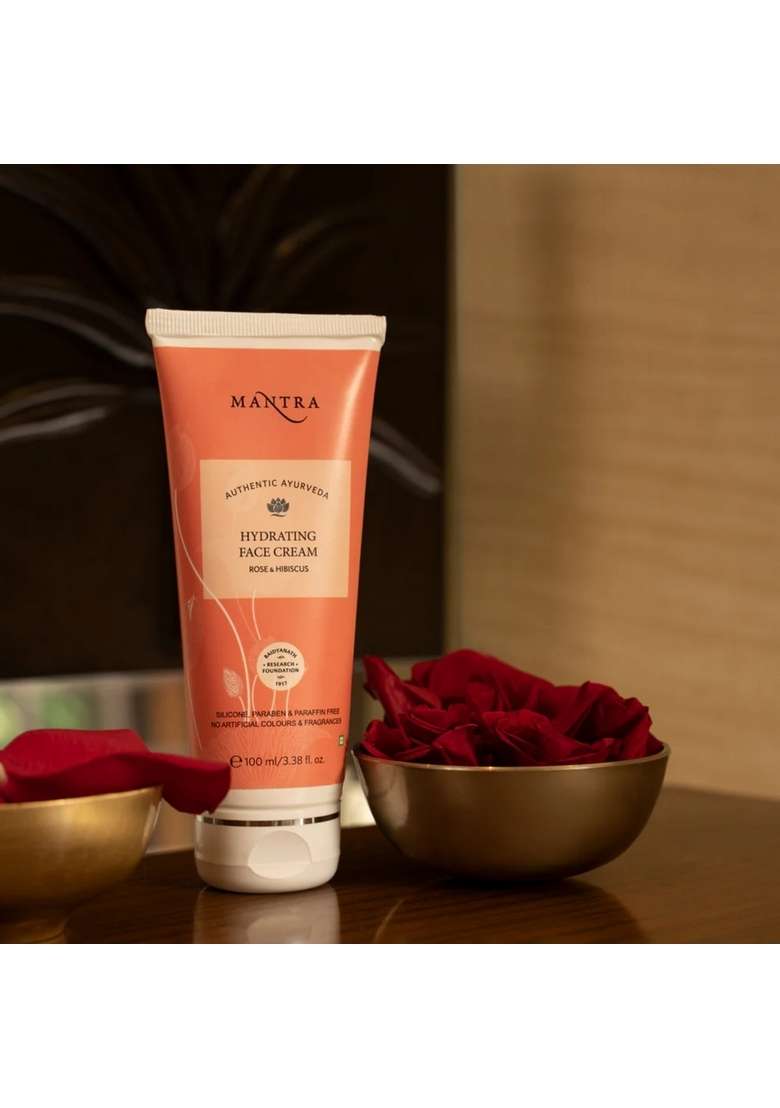 Baidyanath Mantra Rose And Hibiscus Hydrating Face Cream - Indya