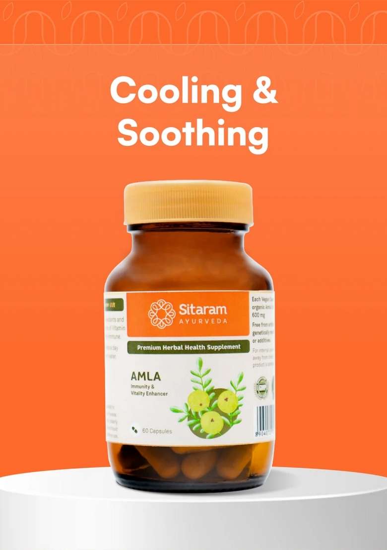 Sitaram Ayurveda Amla | 60 Capsules - Indya