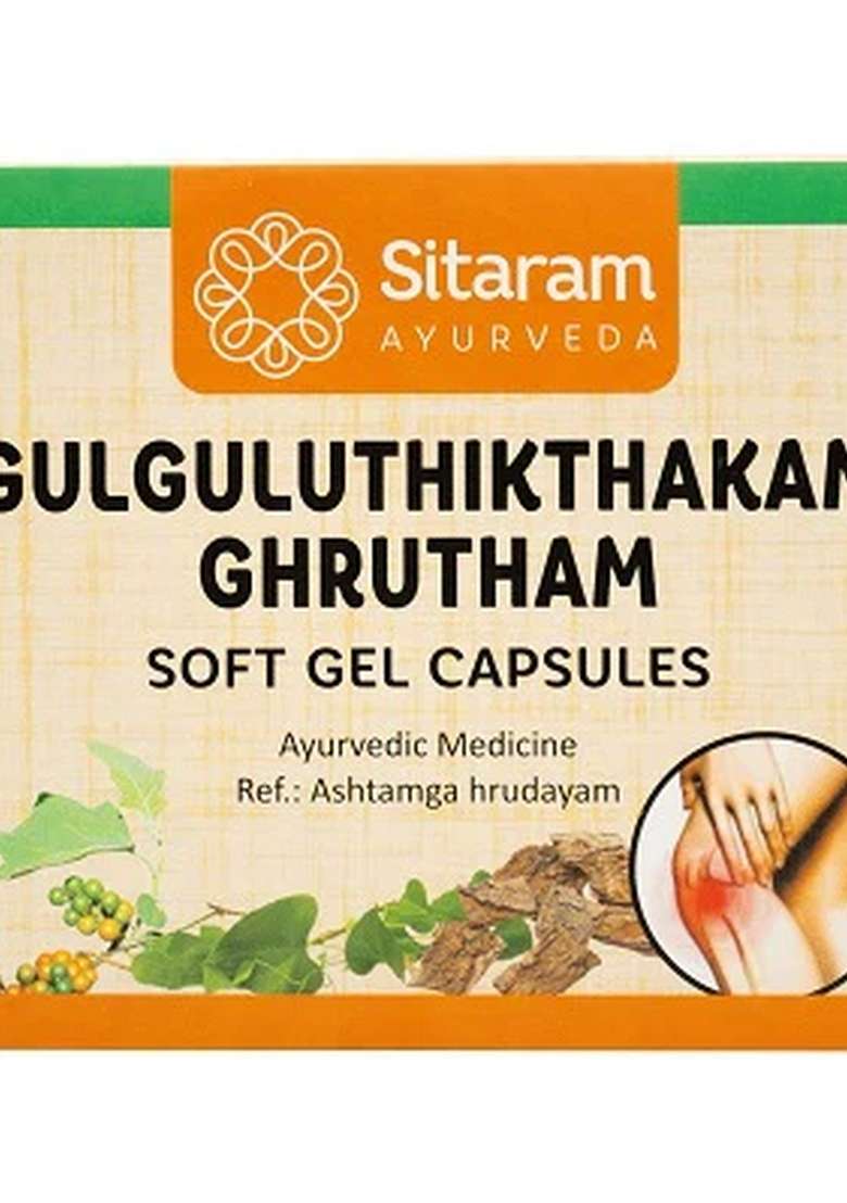 Sitaram Ayurveda Guggulutiktaka Ghritam Capsule 100 Nos - Indya