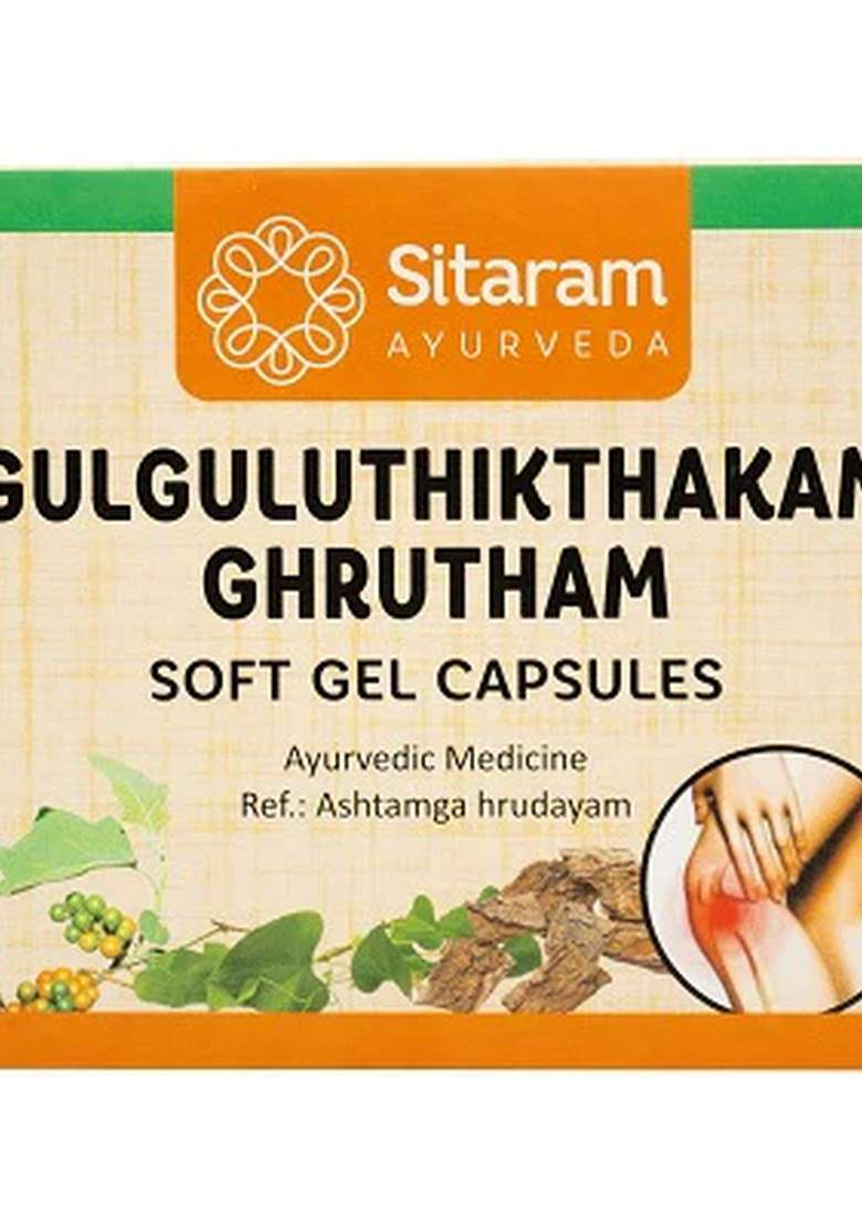 Sitaram Ayurveda Guggulutiktaka Ghritam Capsule 100 Nos - Indya