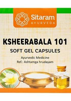 Sitaram Ayurveda Ksheerabala 101 Soft Gel Capsules 100 Nos
