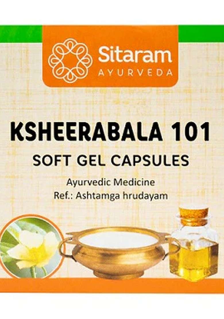 Sitaram Ayurveda Ksheerabala 101 Soft Gel Capsules 100 Nos - Indya