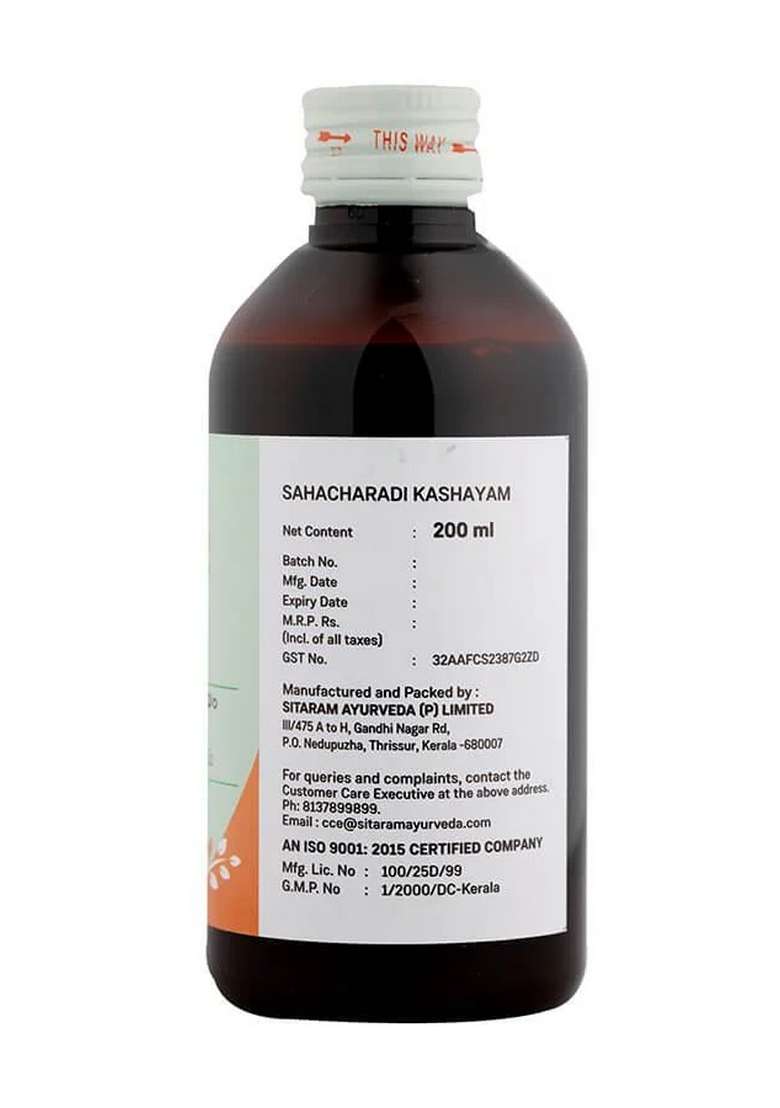Sitaram Ayurveda Sahacharadi Kashaya 200 Ml - Indya