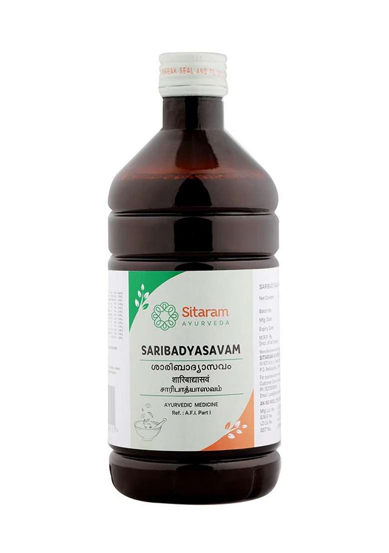 Sitaram Ayurveda Saribadyasavam 450 Ml - Indya