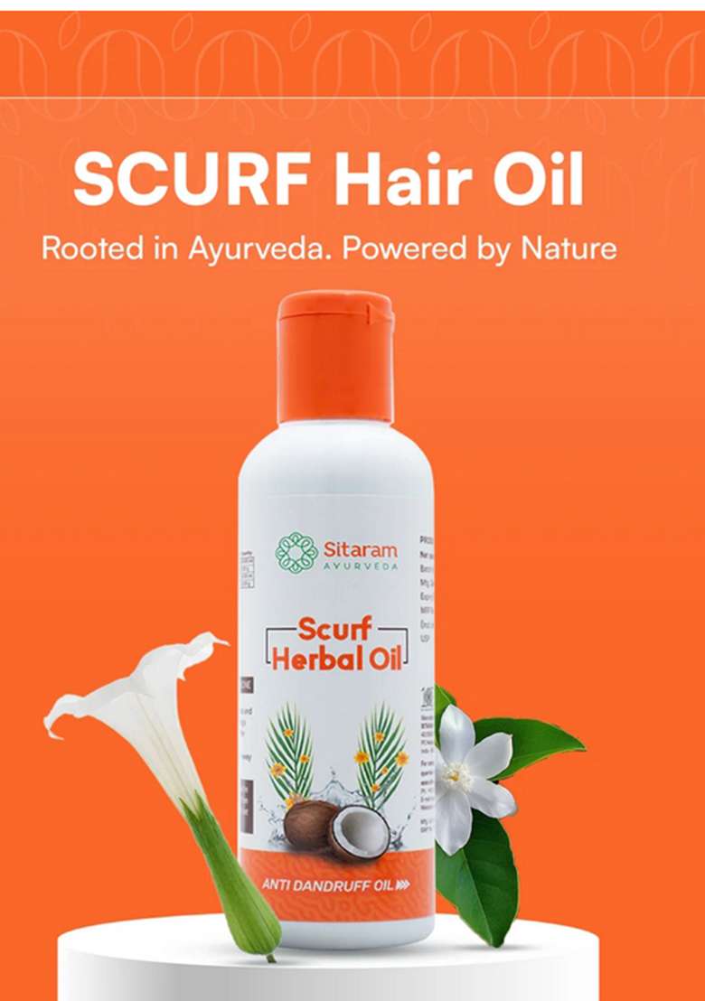 Sitaram Ayurveda Scurf Herbal Oil 100 Ml - Indya