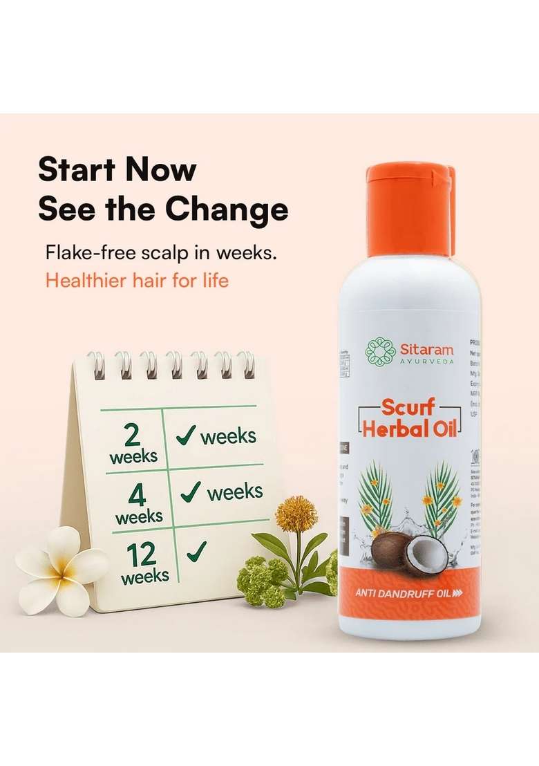 Sitaram Ayurveda Scurf Herbal Oil 100 Ml - Indya