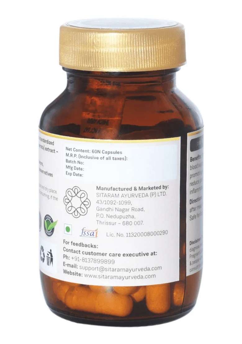 Sitaram Ayurveda Shallaki | 60 Capsules - Indya