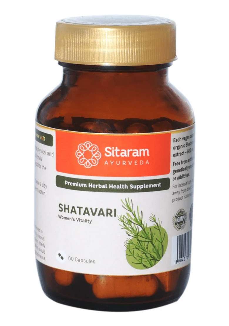 Sitaram Ayurveda Shatavari Capsules | 60 Nos - Indya