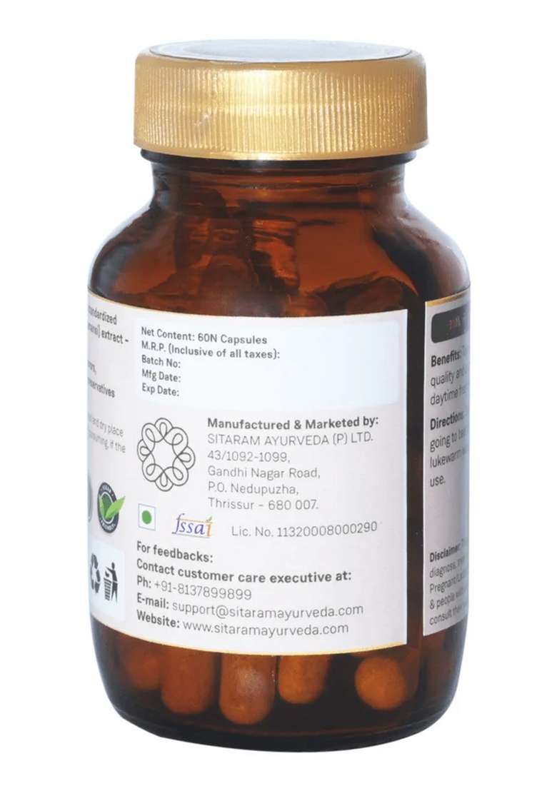 Sitaram Ayurveda Tagara Capsules | 60 Nos - Indya