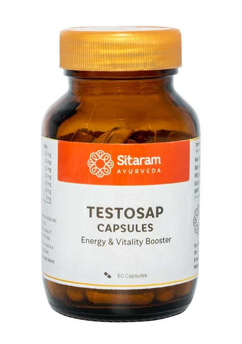 Sitaram Ayurveda Testosap | 60 Capsules - Indya