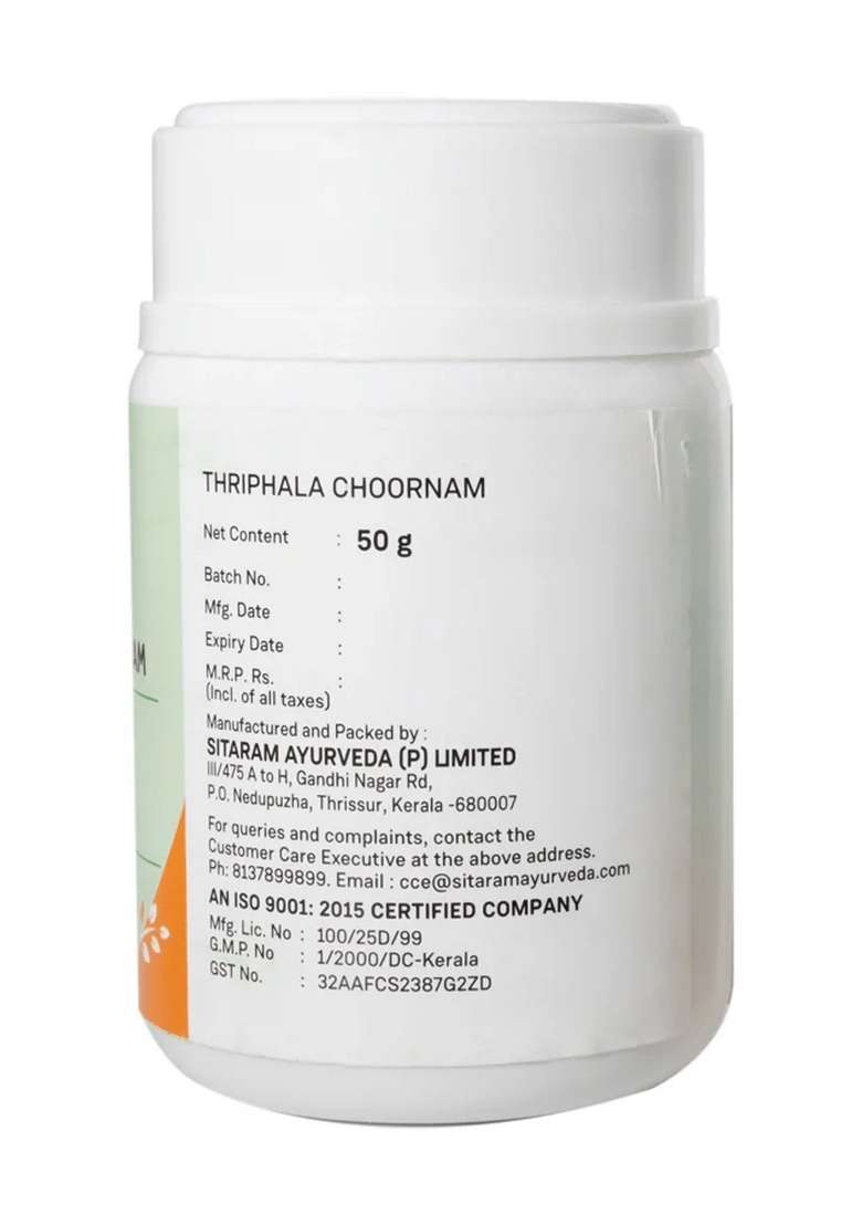 Sitaram Ayurveda Triphala Choornam 50 Gm - Indya