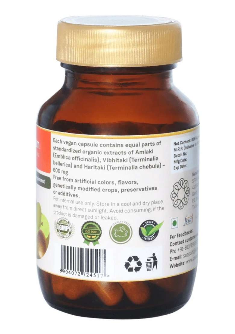 Sitaram Ayurveda Triphala | 60 Capsules - Indya