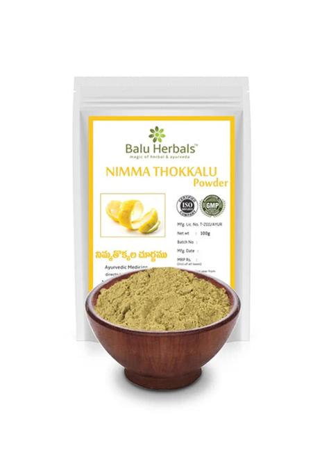 Balu Herbals Lemon Peel /Nimma Thokkala Powder 100G