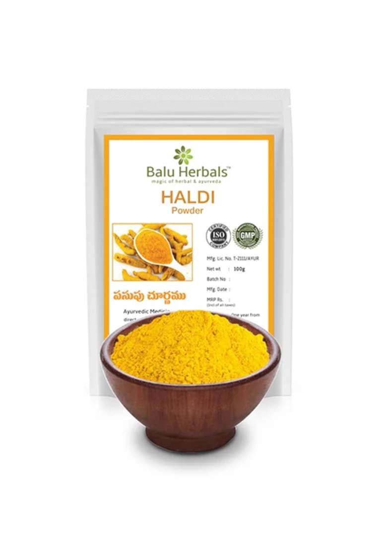 Balu Herbals Turmeric (Pasupu) Powder 100G - Indya