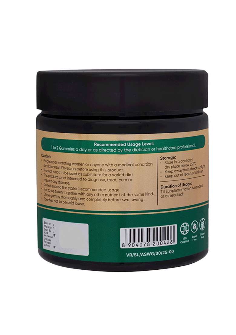 Vaidyaratnamstore Ashwagandha Gummies 30 Nos - Indya