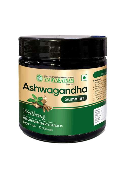 Vaidyaratnamstore Ashwagandha Gummies 30 Nos