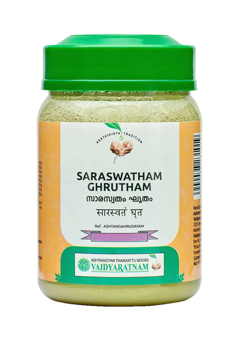 Vaidyaratnamstore Saraswatham Ghrutham 150 Gm - Indya